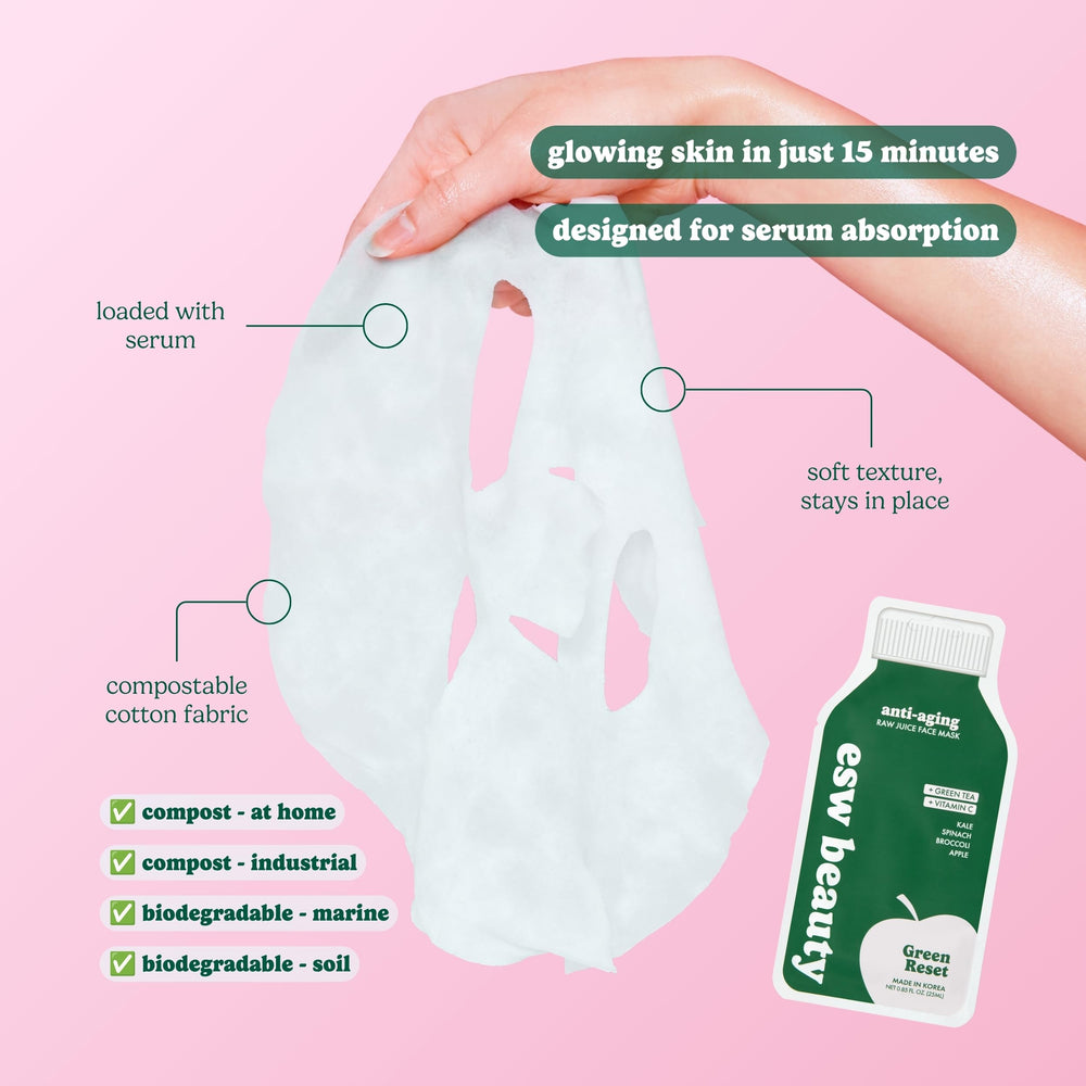 ESW Beauty Green Reset filosofía limpia vegana cruelty-free y sostenible