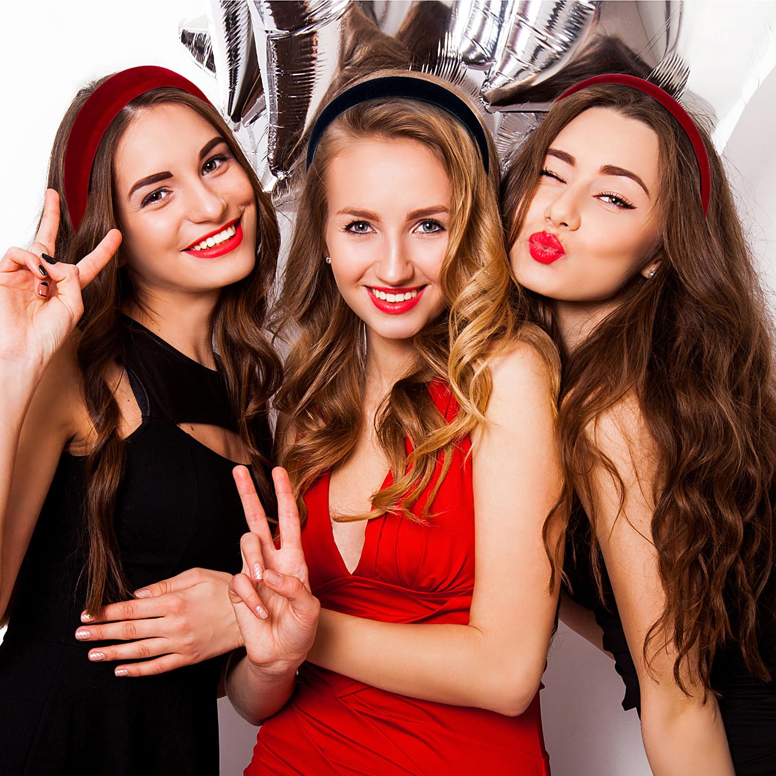 Etercycle velvet padded headband styling with outfits for versatile daily wear.