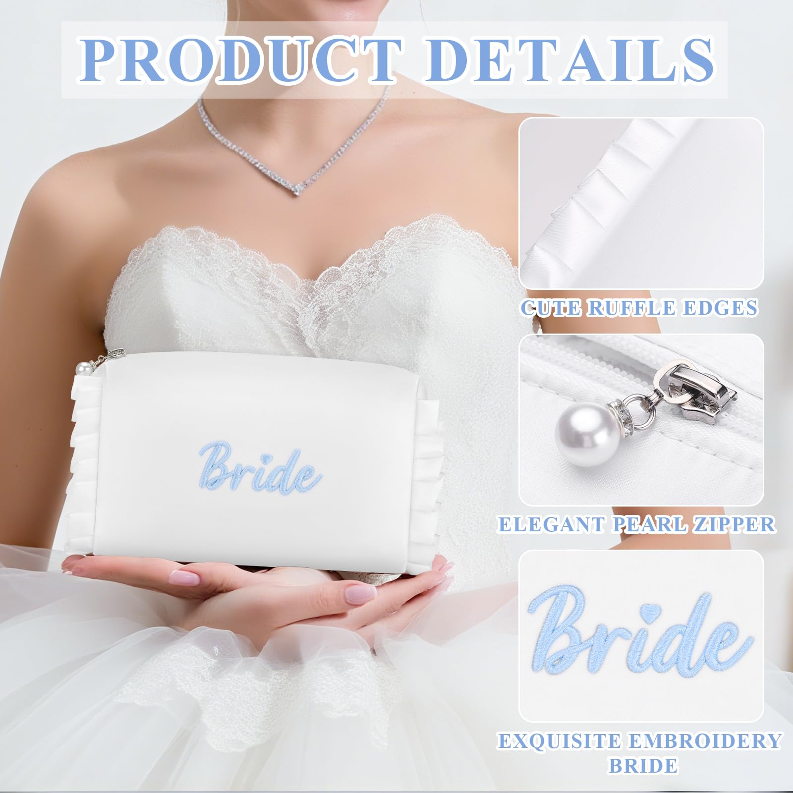 Uso diario: bolsa Etercycle Bride para maquillaje y cuidado de la piel.