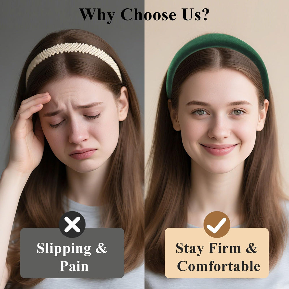 Etercycle velvet headband ideal for makeup and skincare routines.