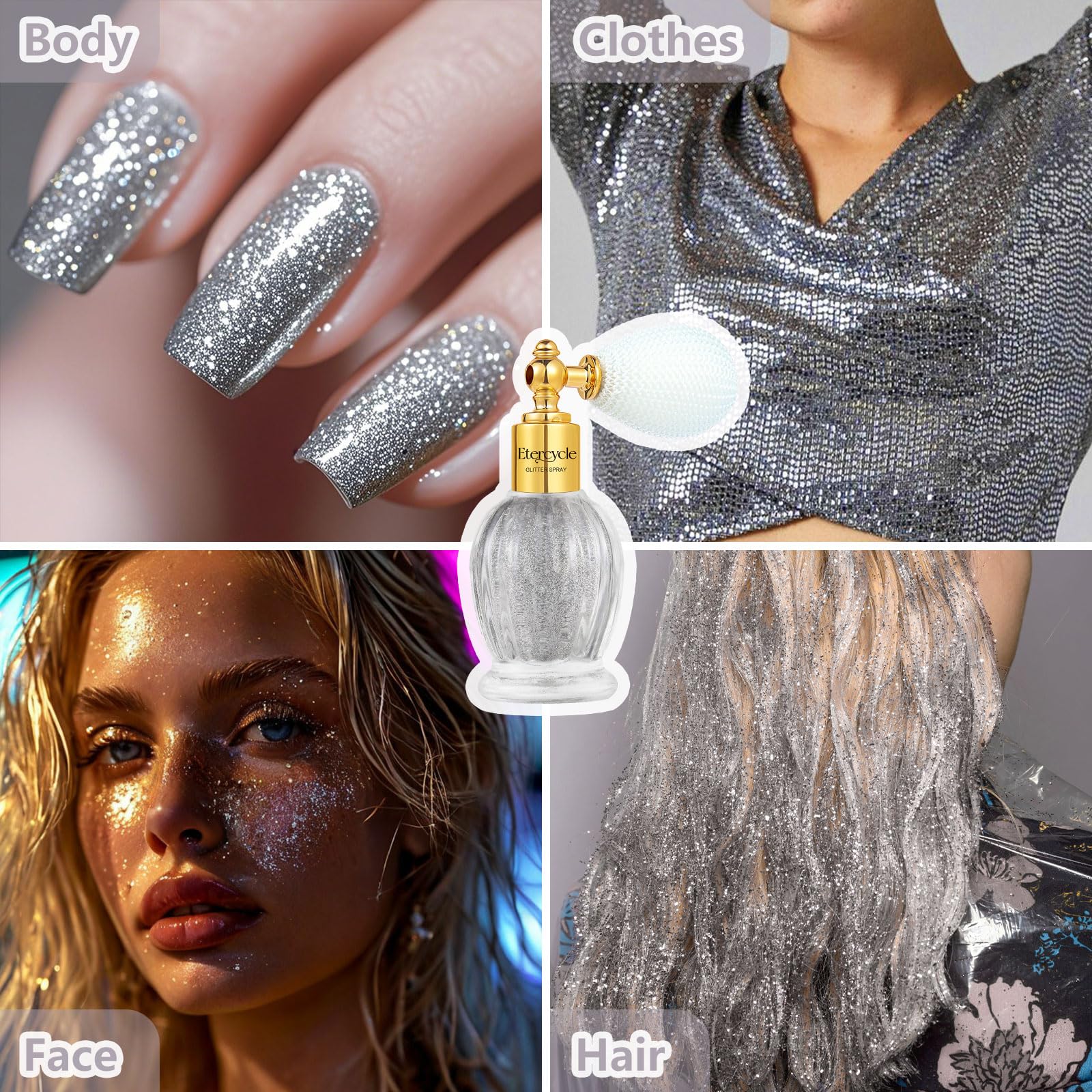 Etercycle Party glow image captures luminous shimmer ideal for festival dancing.