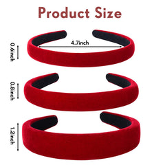 Etercycle velvet padded headbands in three widths provide gentle support and versatile daily wear.