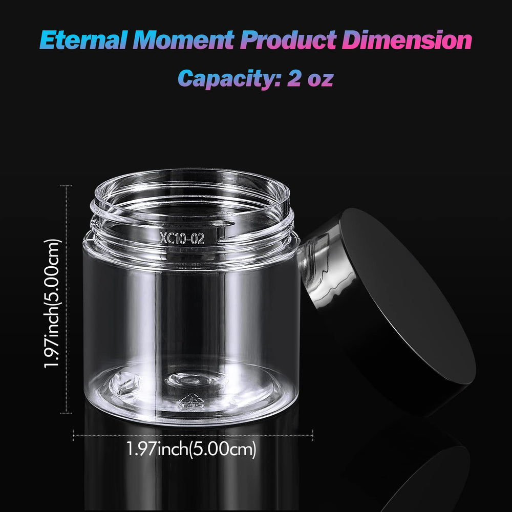 Eternal Moment 2 oz jar lid close-up showing airtight seal for travel.