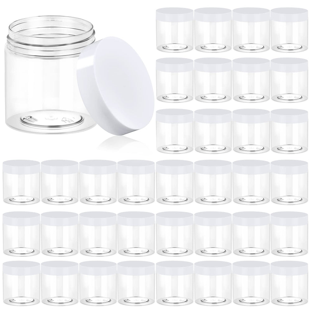 Eternal Moment 4oz clear jar shows transparent body ideal for samples and cosmetics