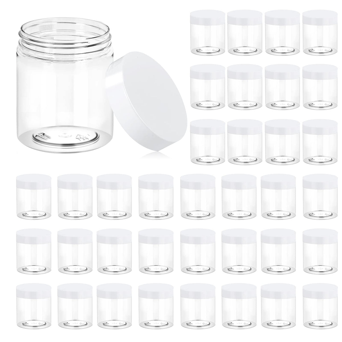 Eternal Moment 36-pack 8 oz jars front view for organized cosmetic storage