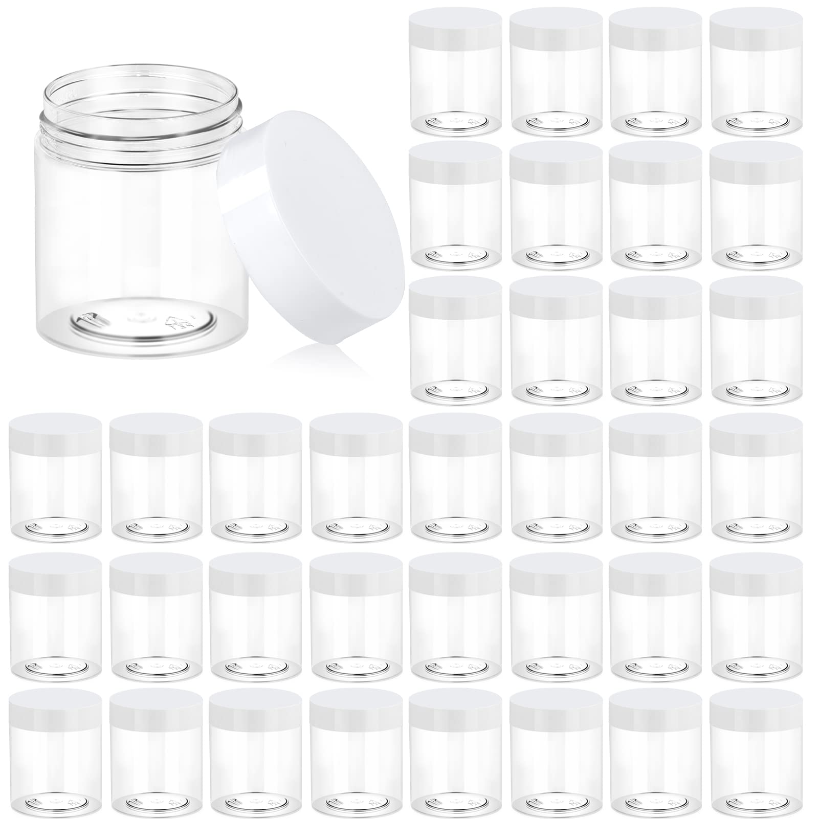 Eternal Moment 3oz jar with white lid for travel cosmetics