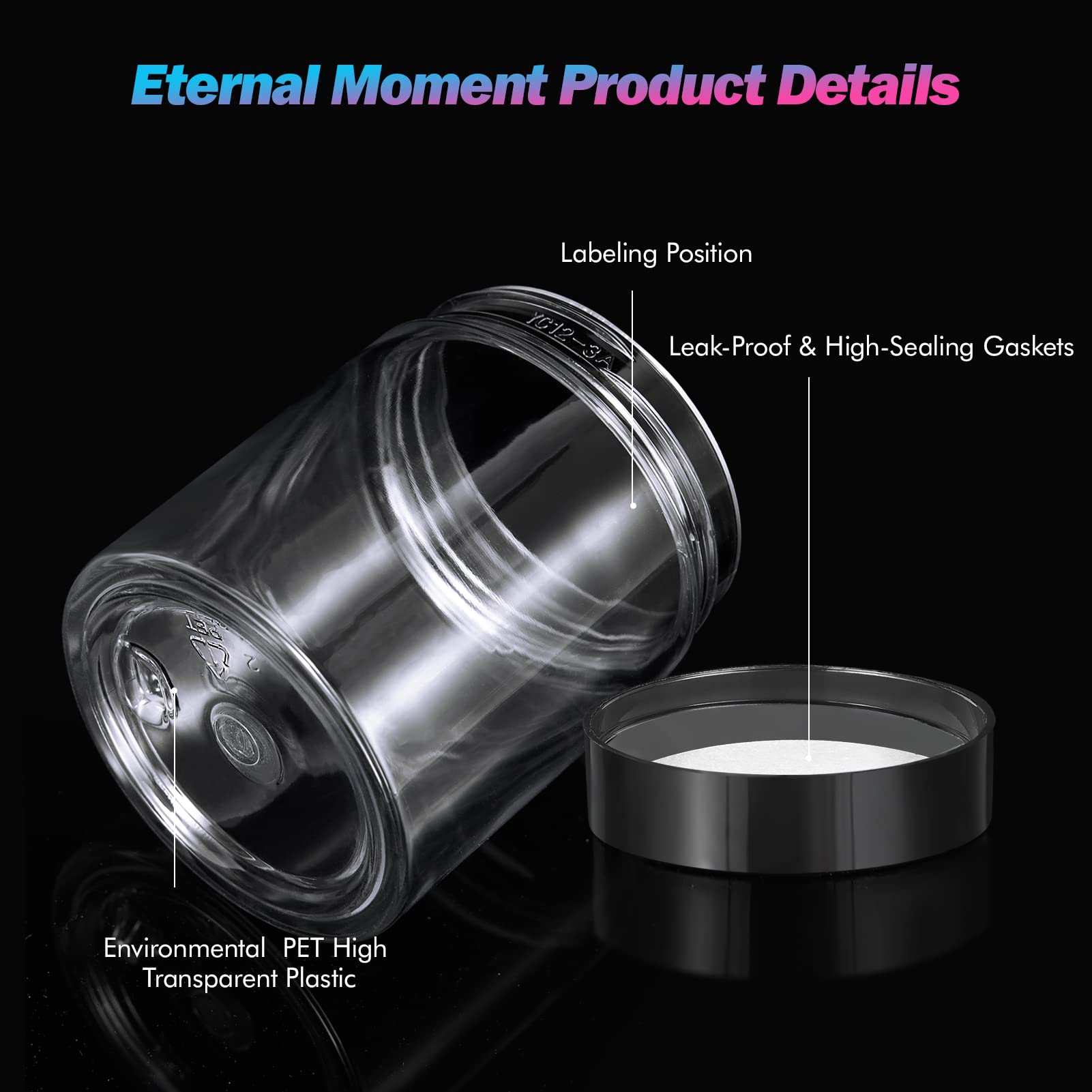 Eternal Moment leak-proof lid with foam liner demonstrates secure sealing for travel.