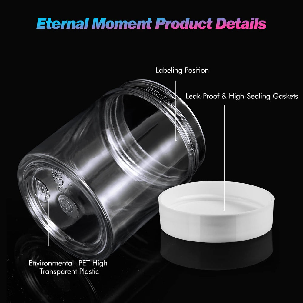 Eternal Moment portable 3oz cosmetic jar fits tote bags for on-the-go use
