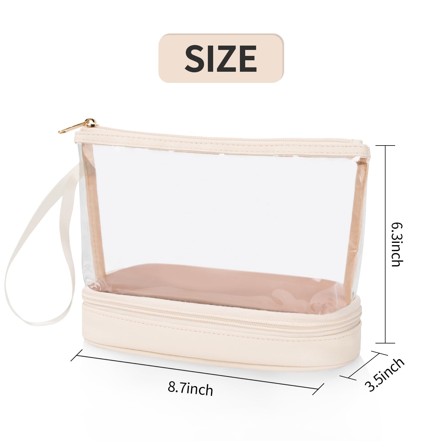 Ethereal Clear Makeup Bag makes a thoughtful gift for holidays and special occasions.