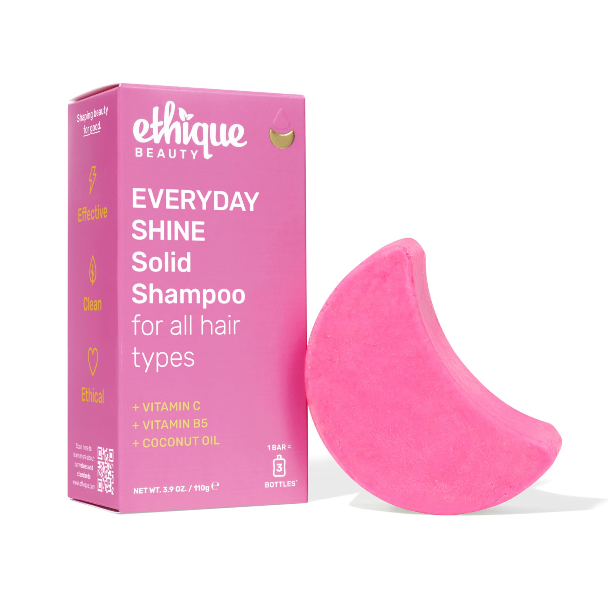 Ethique Everyday Shampoo Bar provides shine boost for glossy hair