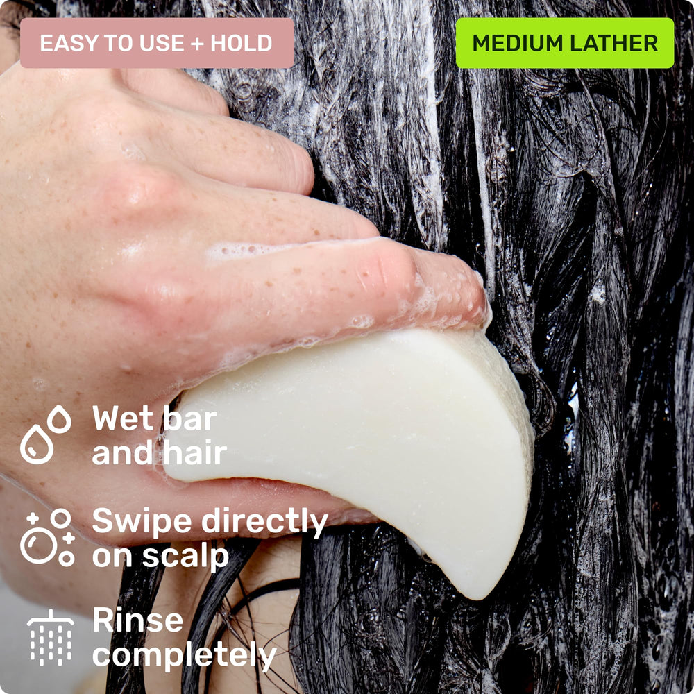 Ethique Gentle Unscented Conditioner Bar pairing image for a complete fragrance-free routine