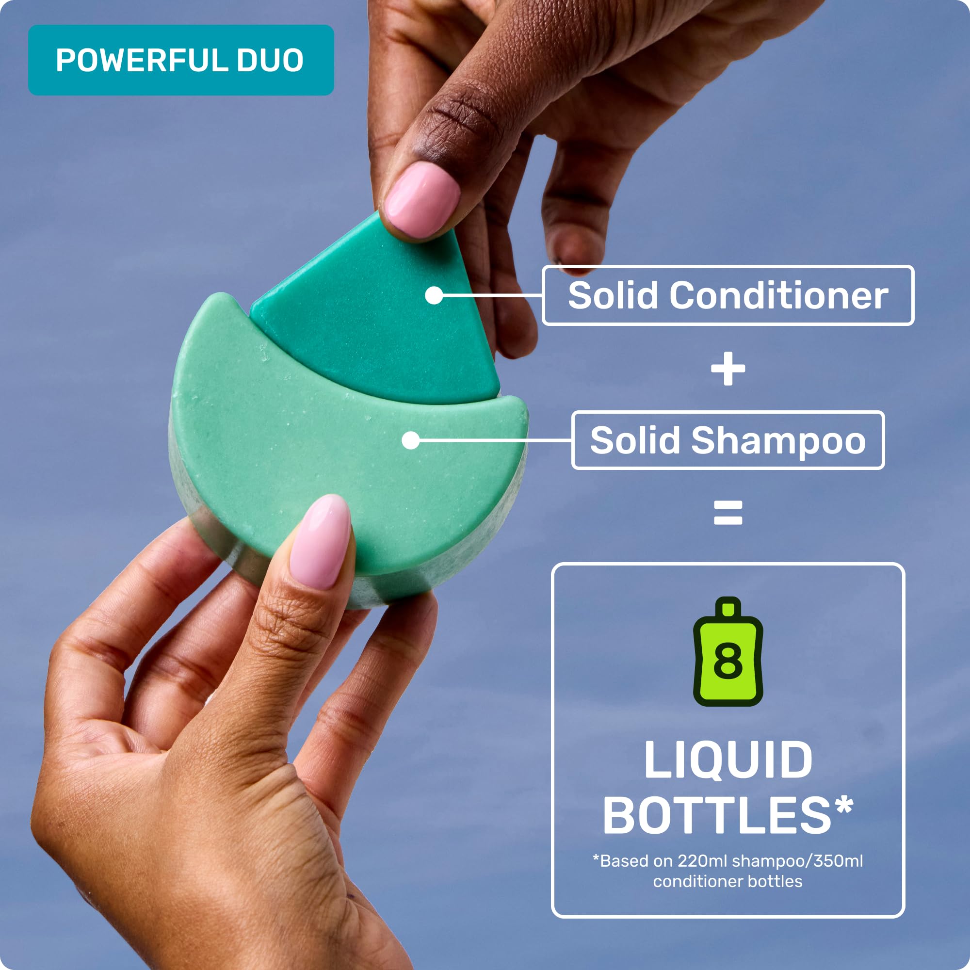 Ethique plastic-free packaging close-up emphasizing eco-friendly haircare