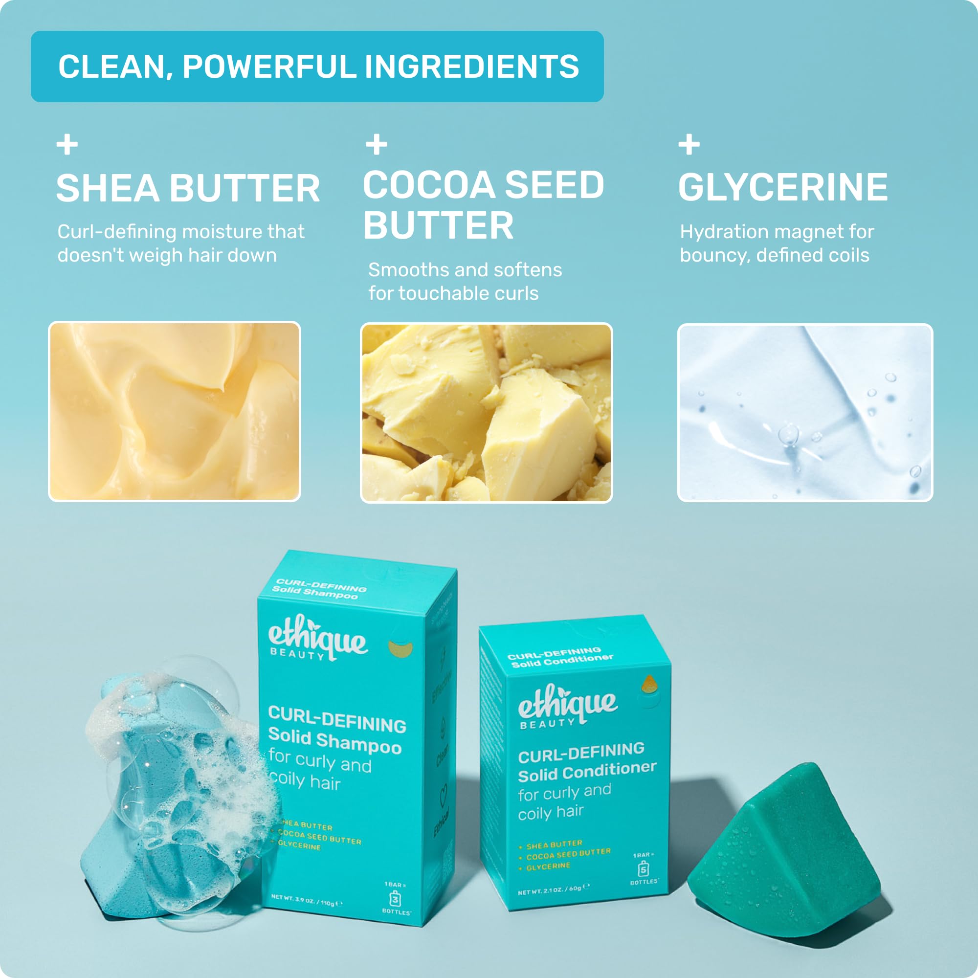 Ethique travel-size conditioner bar tucked into a bag for on-the-go use
