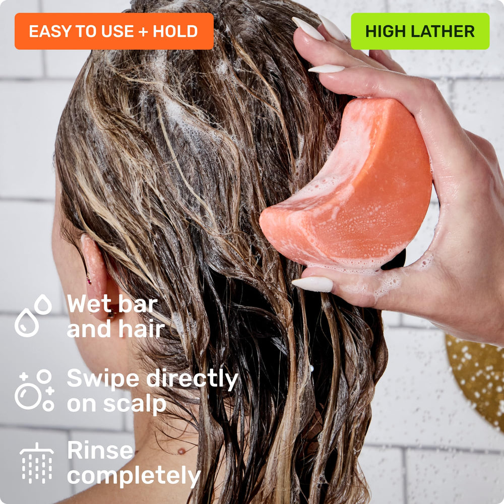 Ethique Volumizing Shampoo Bar recyclable packaging promoting sustainability.