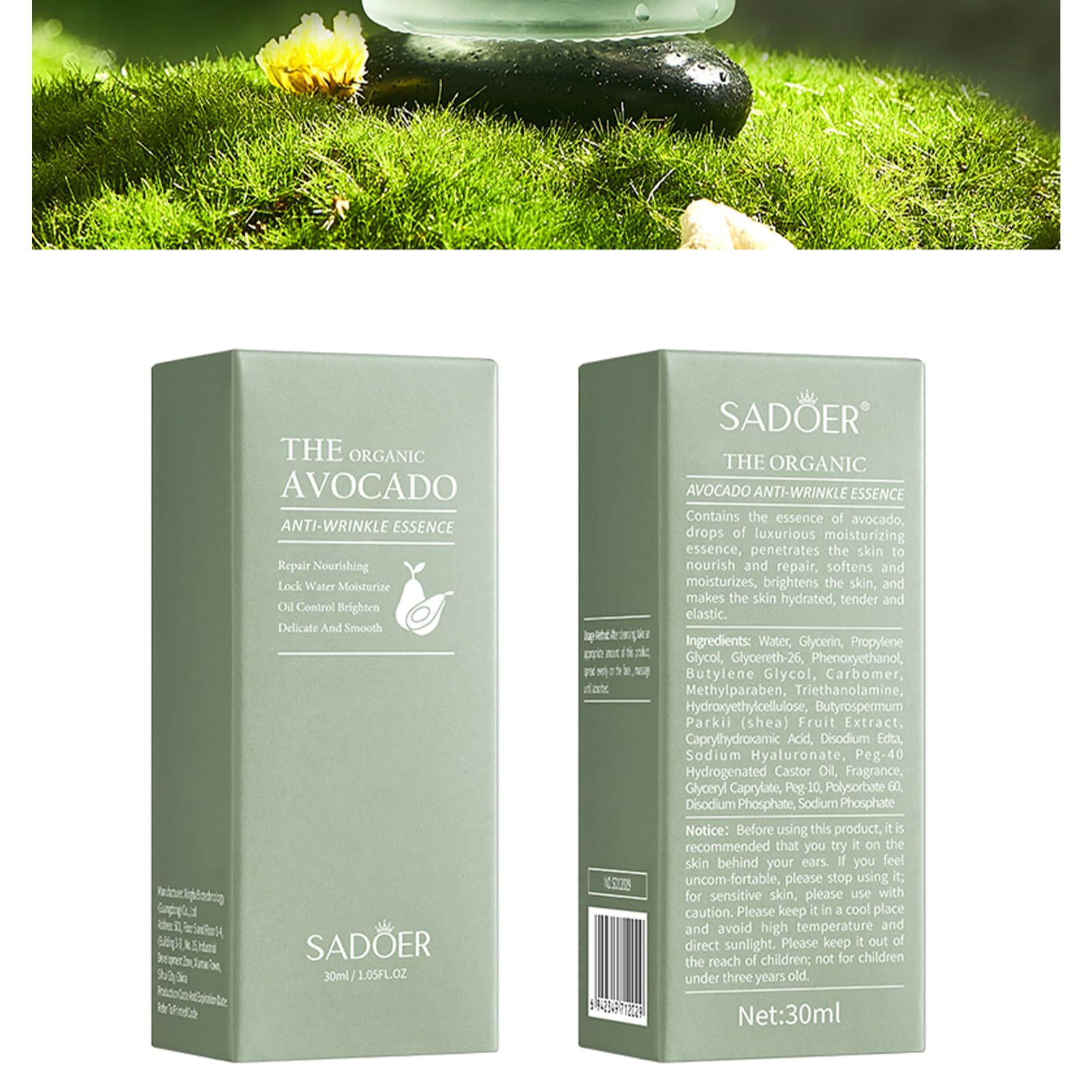 Etuanxi avocado facial masks pack for quick hydration and radiant look.