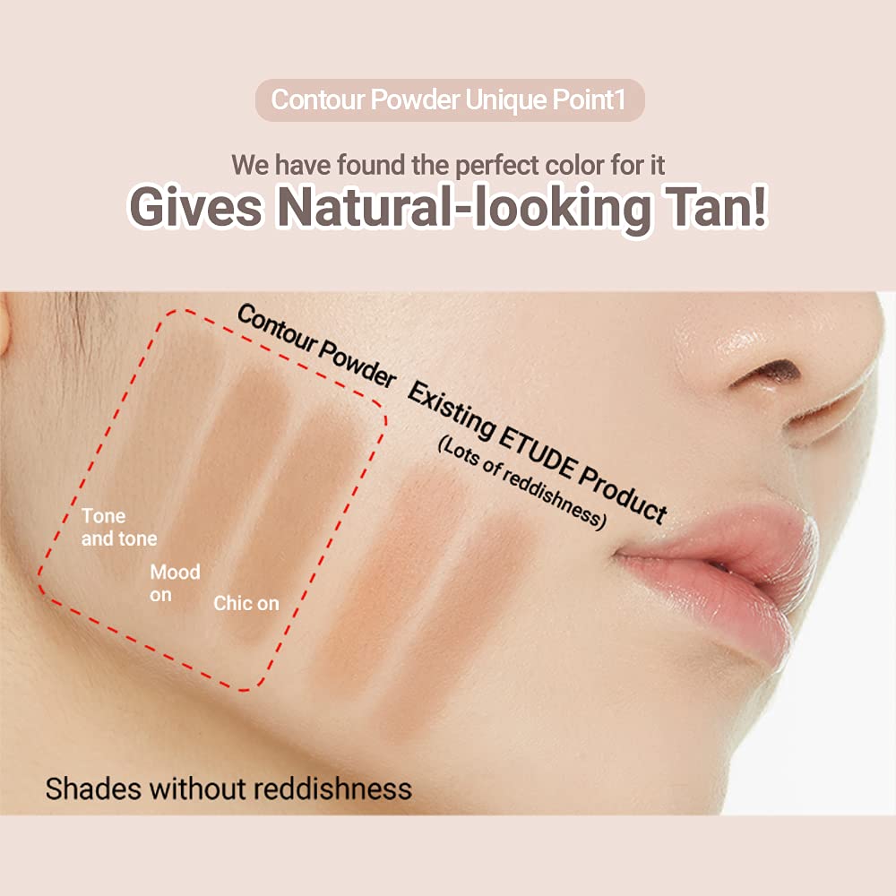 ETUDE Contour Powder Creator ash-infused shade—subtle, realistic shadow for sculpting.