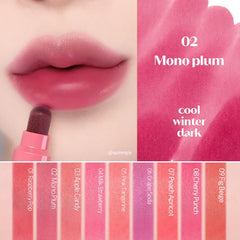 Etude Dear Darling Marker Tint 2 Mono Plum tip close-up for precise lip design