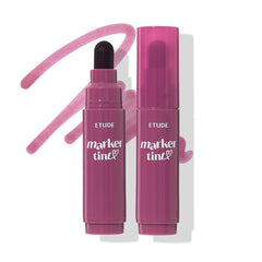 ETUDE Dear Darling Marker Tint Black Currant bottle shows hydrating, non-transfer color.