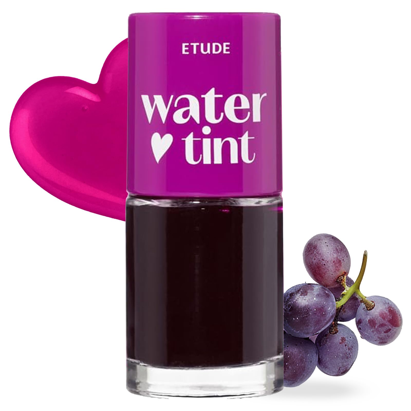 ETUDE Dear Darling Water Tint Grape Ade bottle pour demonstrates controlled, even color.