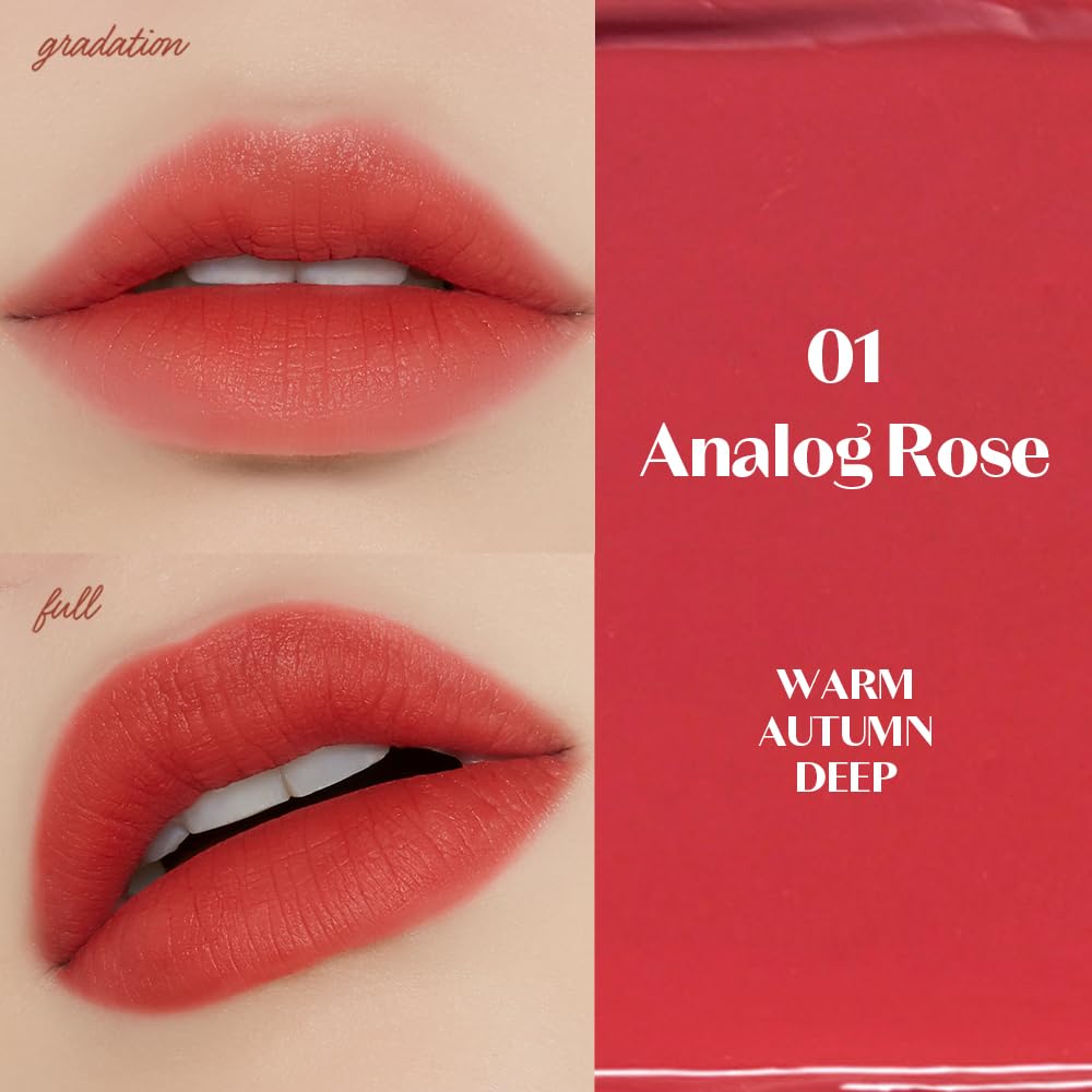 ETUDE Fixing Tint 01 Analog Rose applicator wand enables precise color application.