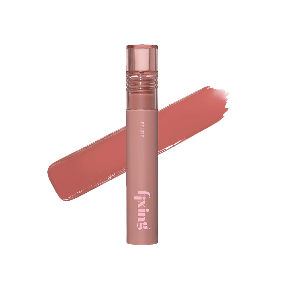 ETUDE Fixing Tint 08 Dusty Beige main shot highlights long-lasting, transfer-resistant lip color