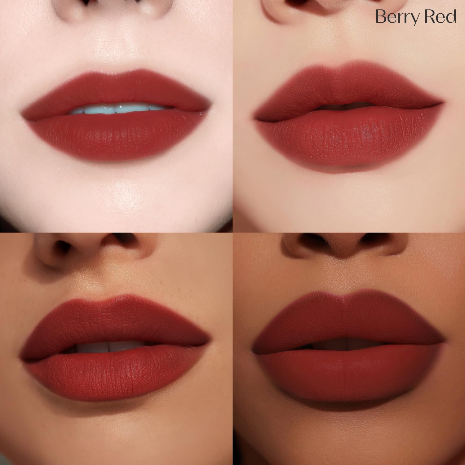 ETUDE Fixing Tint 17 Berry Red swatches reveal rich berry shade for everyday bold looks.