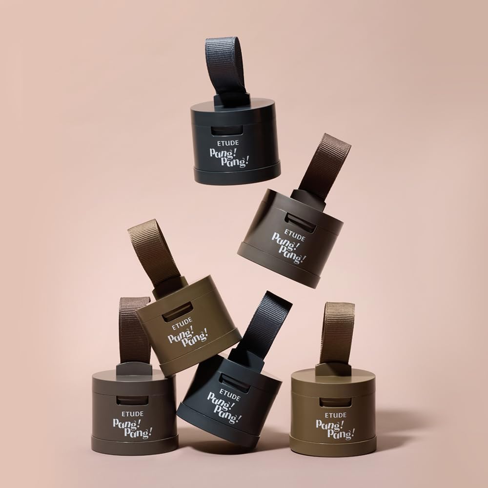 ETUDE Hair Pang Pang dark brown shade matches common hair tones for uniform appearance