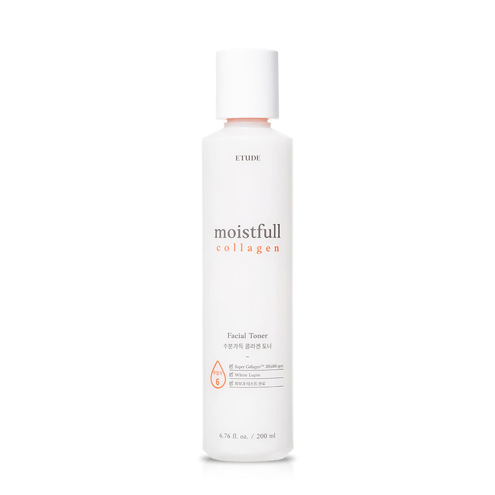 Etude Moistfull Collagen Toner bottle shot shows instant hydration for dewy skin