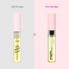 ETUDE My Lash Serum brush demonstrating precise lash application.