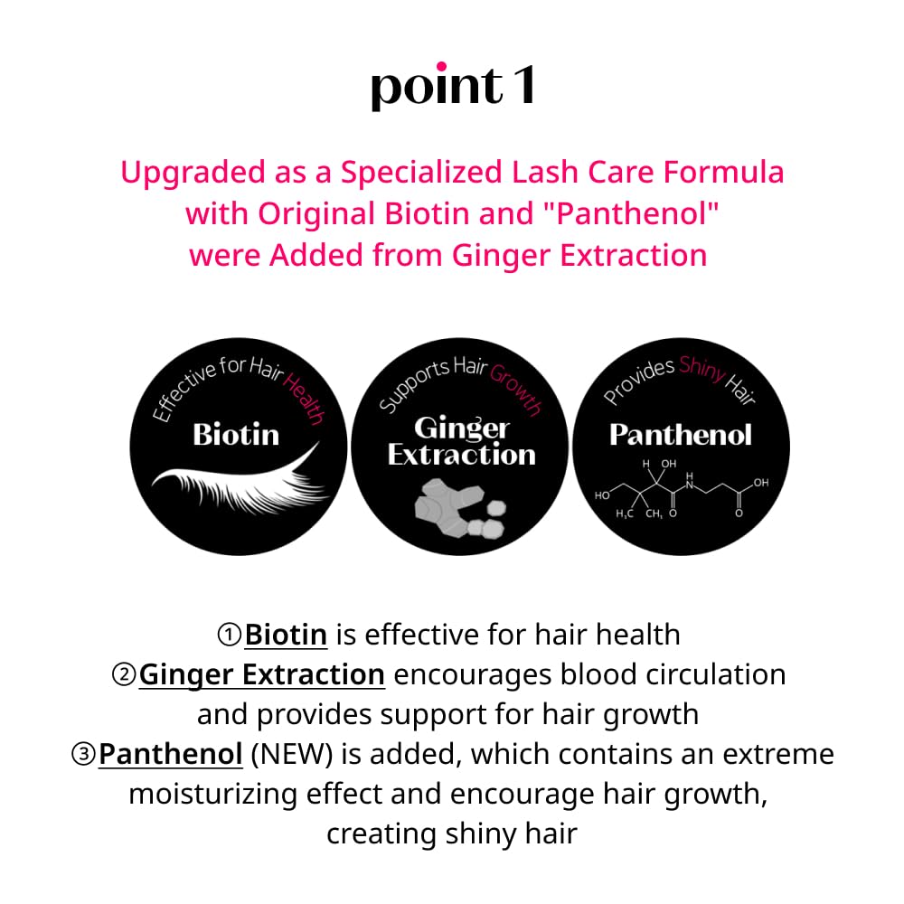 ETUDE My Lash Serum with ginger extract detail highlighting upgraded lash-care formula.