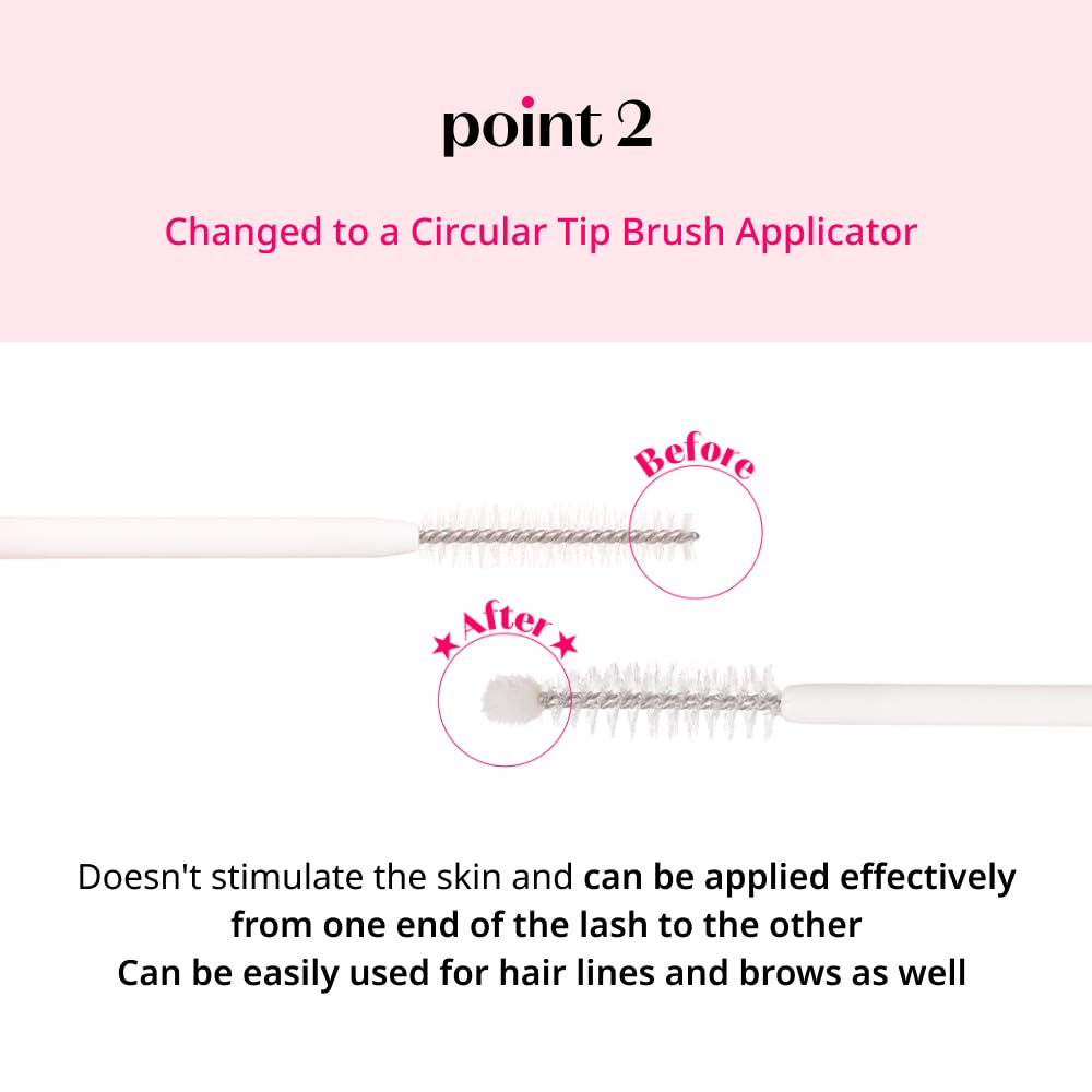 ETUDE My Lash Serum skin-friendly tip for easy upper lash line application.
