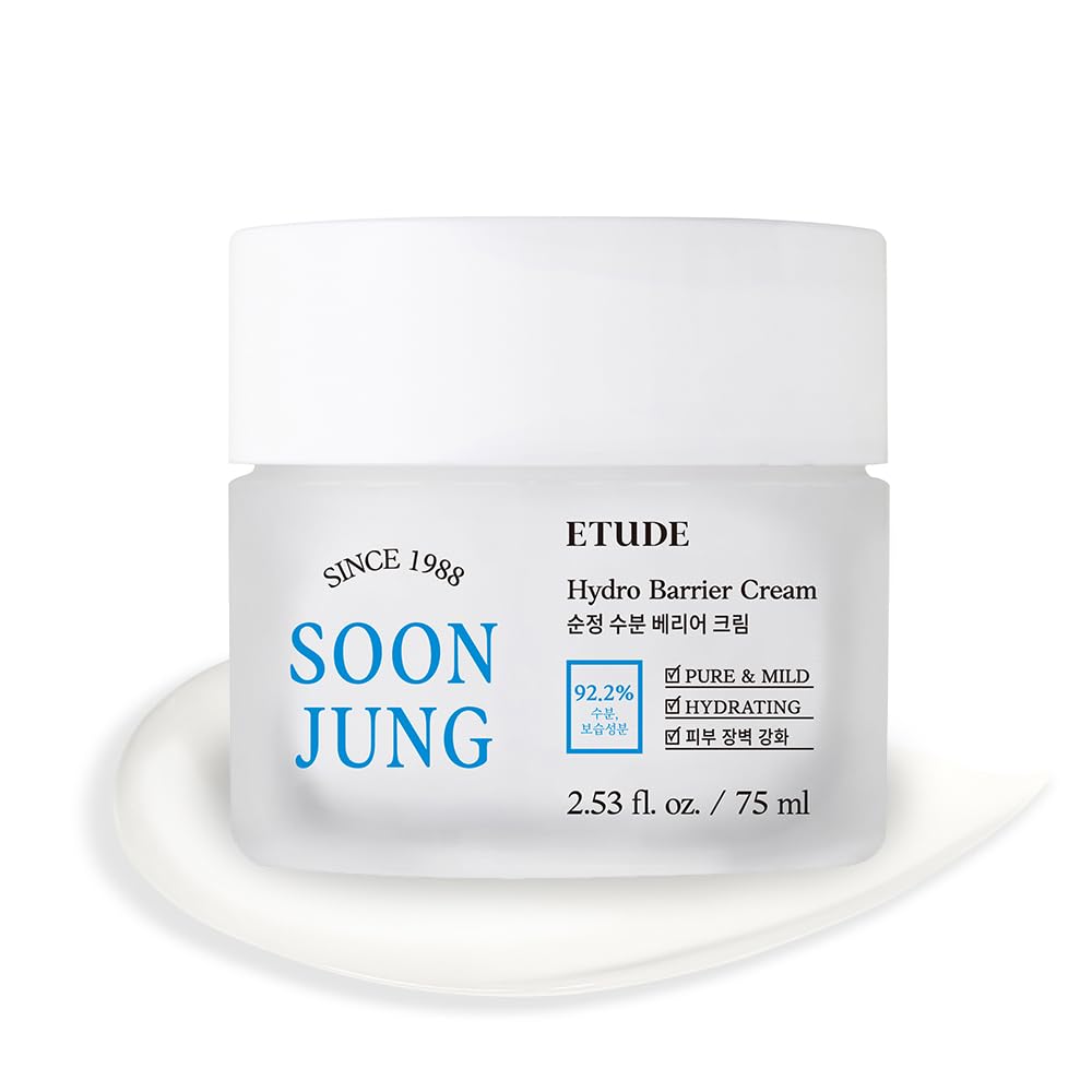 ETUDE SoonJung Hydro Barrier Cream tube packaging for daily sensitive-skin routine