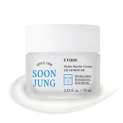 ETUDE SoonJung Hydro Barrier Cream tube packaging for daily sensitive-skin routine