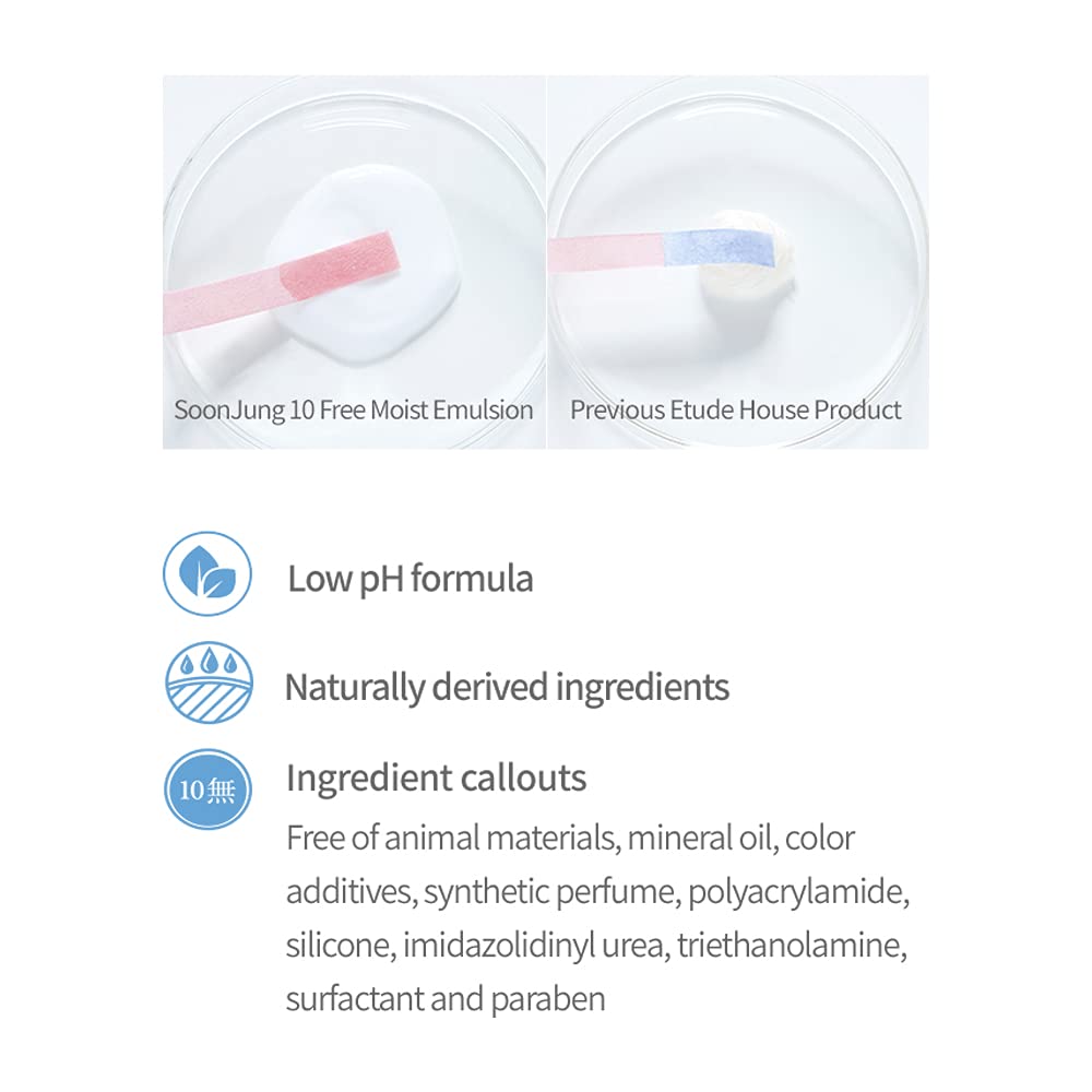 ETUDE SoonJung usage step2 indicates emulsion layer for hydration lock