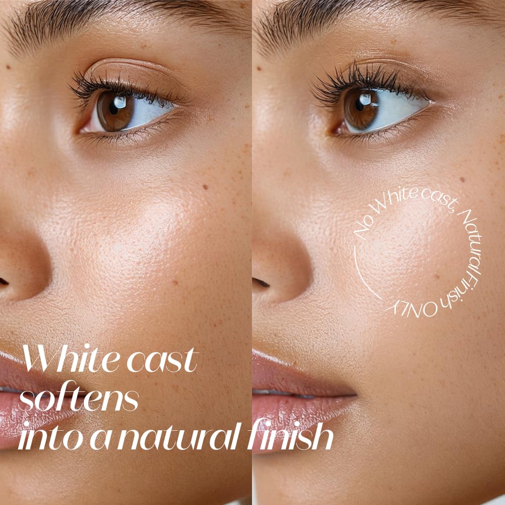 ETUDE Sunprise Sun Milk face swatches illustrate natural blend.