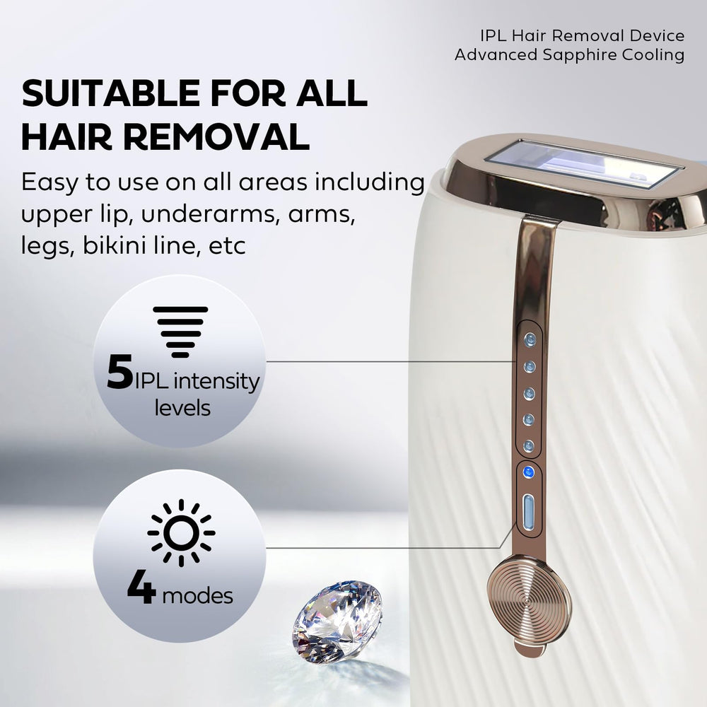 EUARNE sapphire ice-cooling technology keeps skin cool during treatment