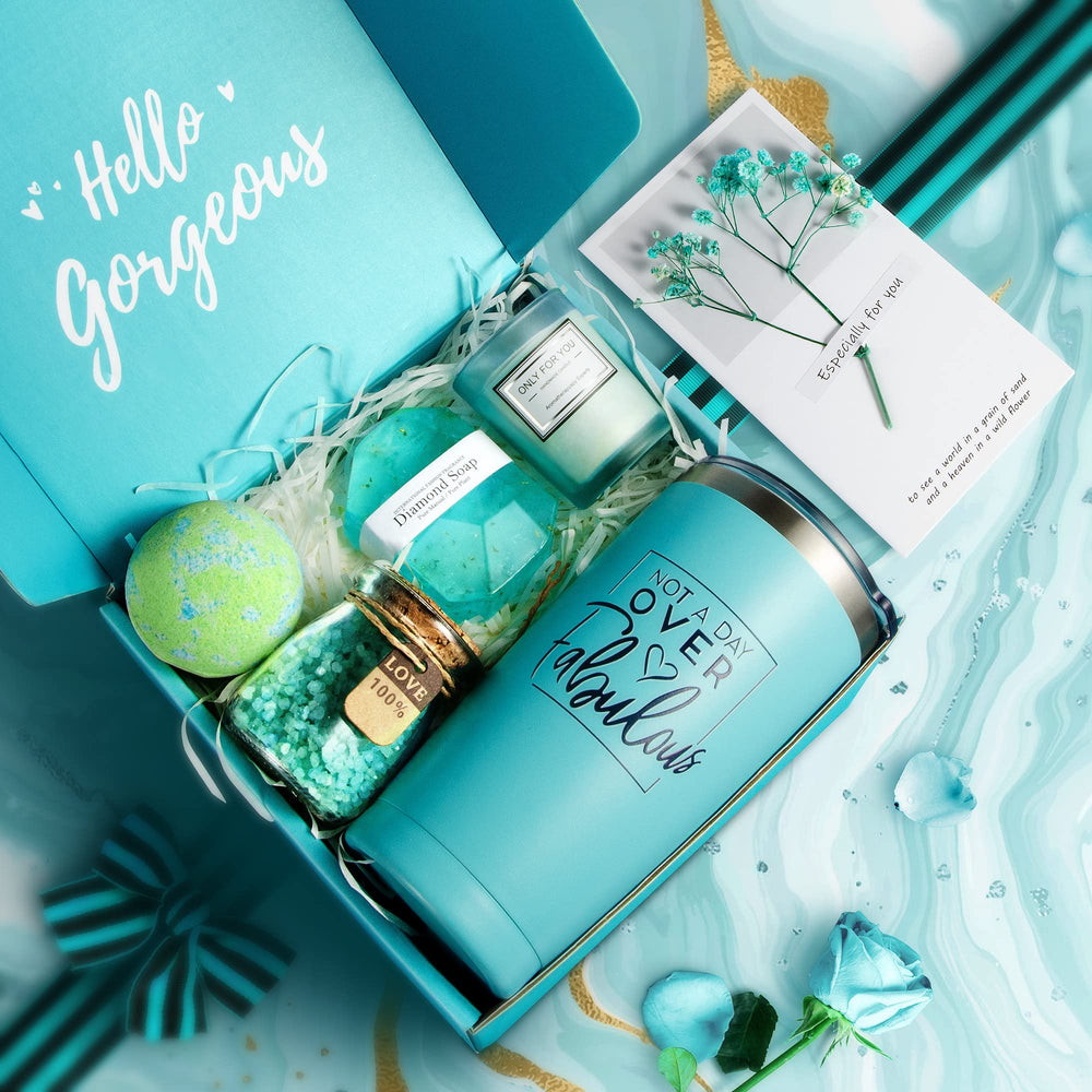 EUASOO 20oz insulated tumbler paired with spa gifts for on-the-go hydration