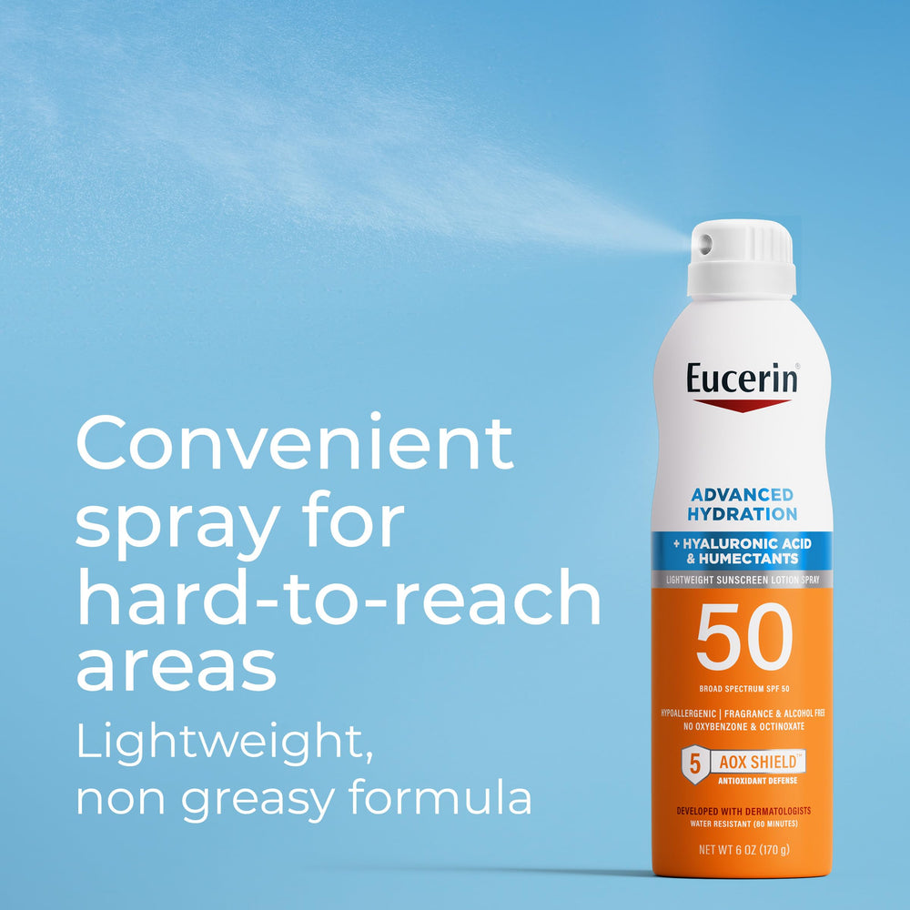 Eucerin 5 AOX Shield ingredients close-up with hydrating components