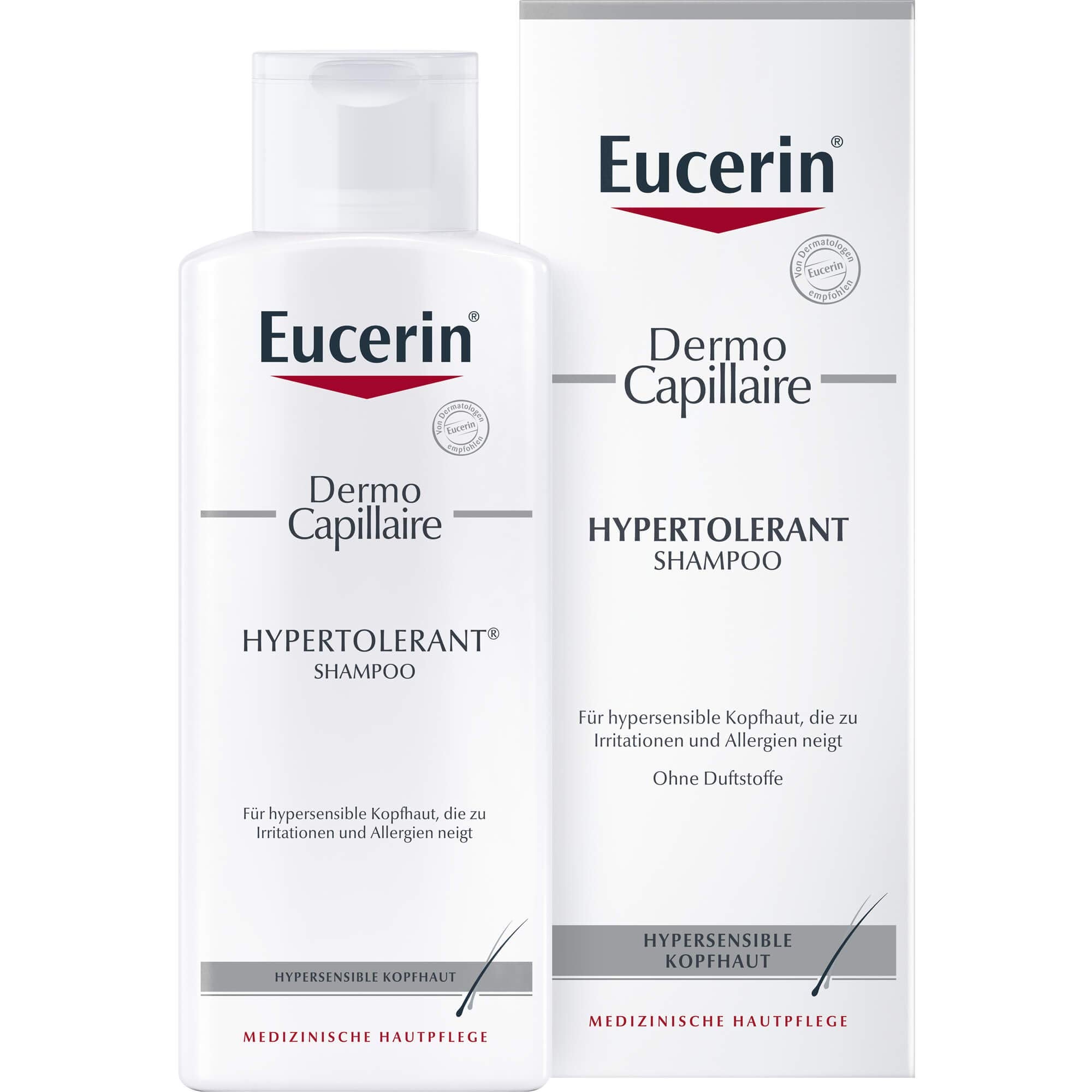 Eucerin Dermo Capillary Shampoo ingredients visual highlights tolerance
