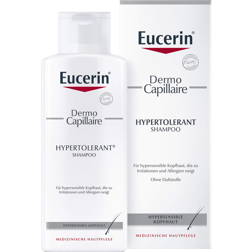 Eucerin Dermo Capillary Shampoo ingredients visual highlights tolerance
