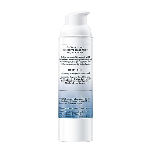 Eucerin Face Immersive Hydration texture swatch demonstrates surface hydration and smoothing