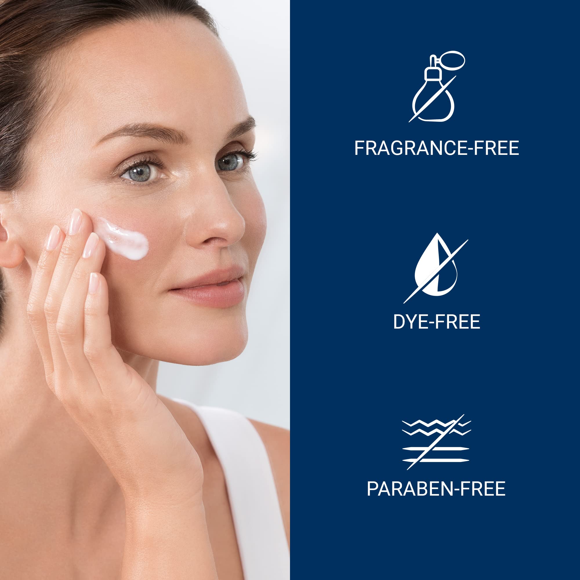 Eucerin fragrance-free packaging box indicating fragrance-free formula.
