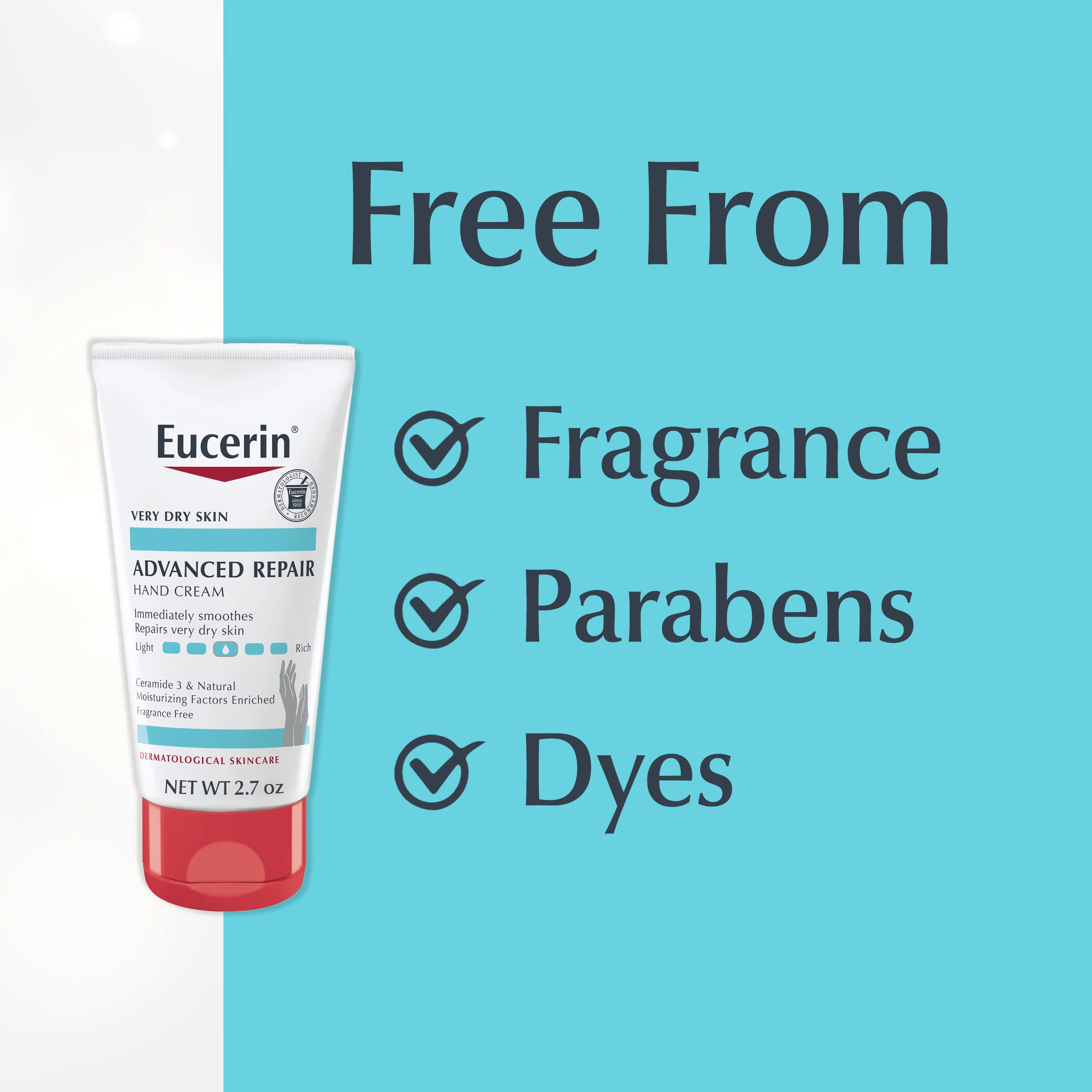 Eucerin Hand Cream after washing use demonstrates daily moisture protection