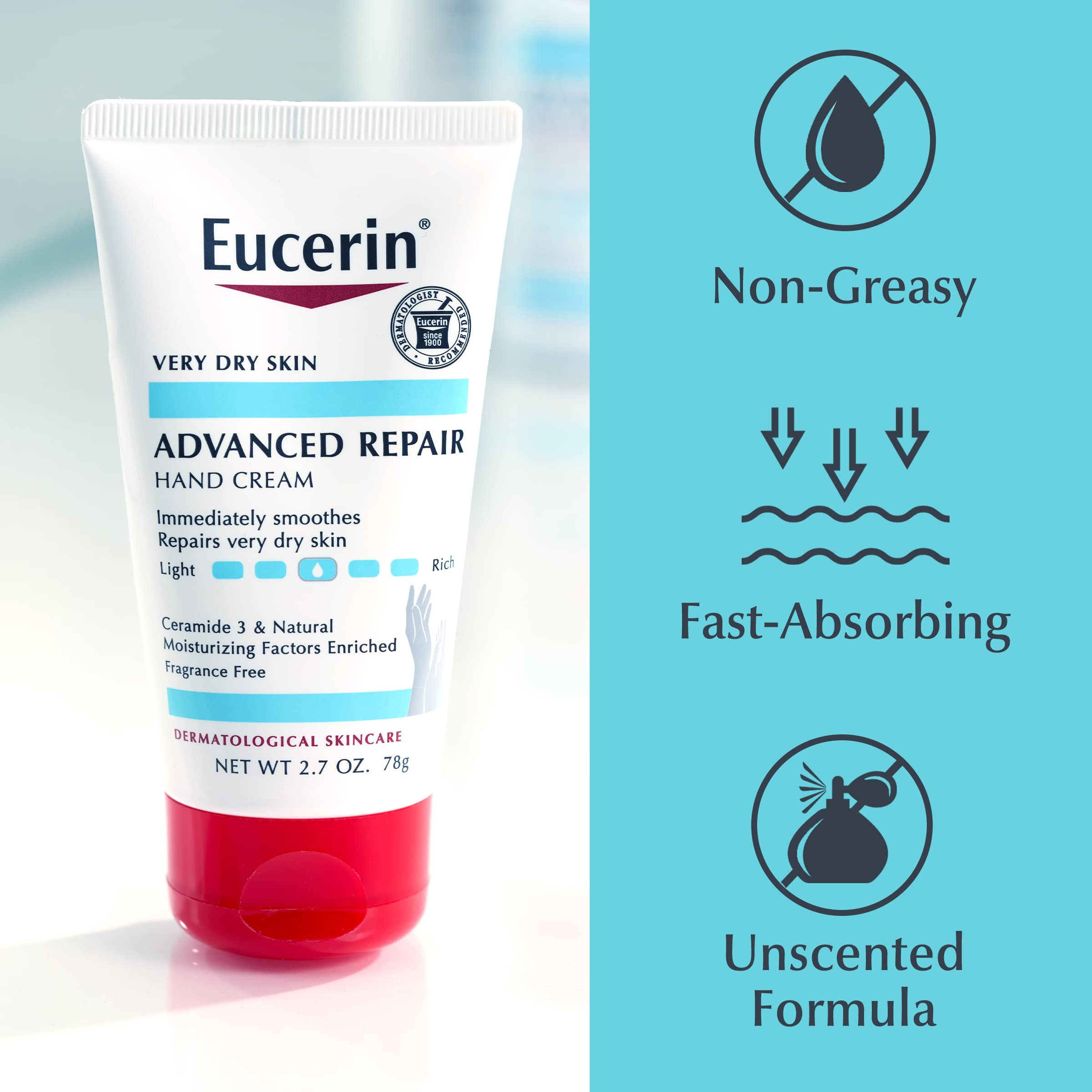 Eucerin Hands in use during cold weather for soothing care