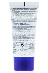 Eucerin 5% Urea packaging close-up shows fragrance-free, dye-free formula for sensitive skin