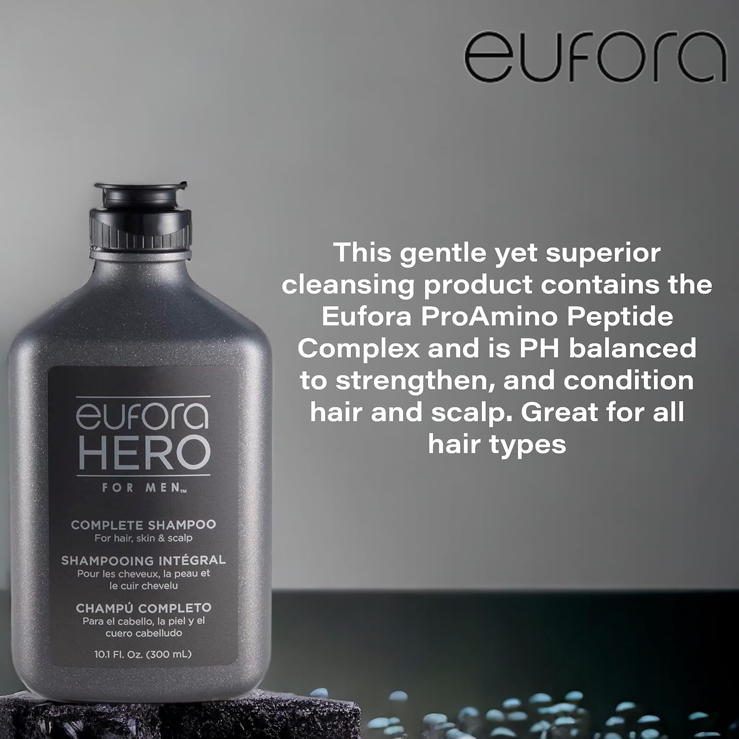 Eufora Hero Men Aloe Vera nourishment suggesting scalp moisture and conditioning