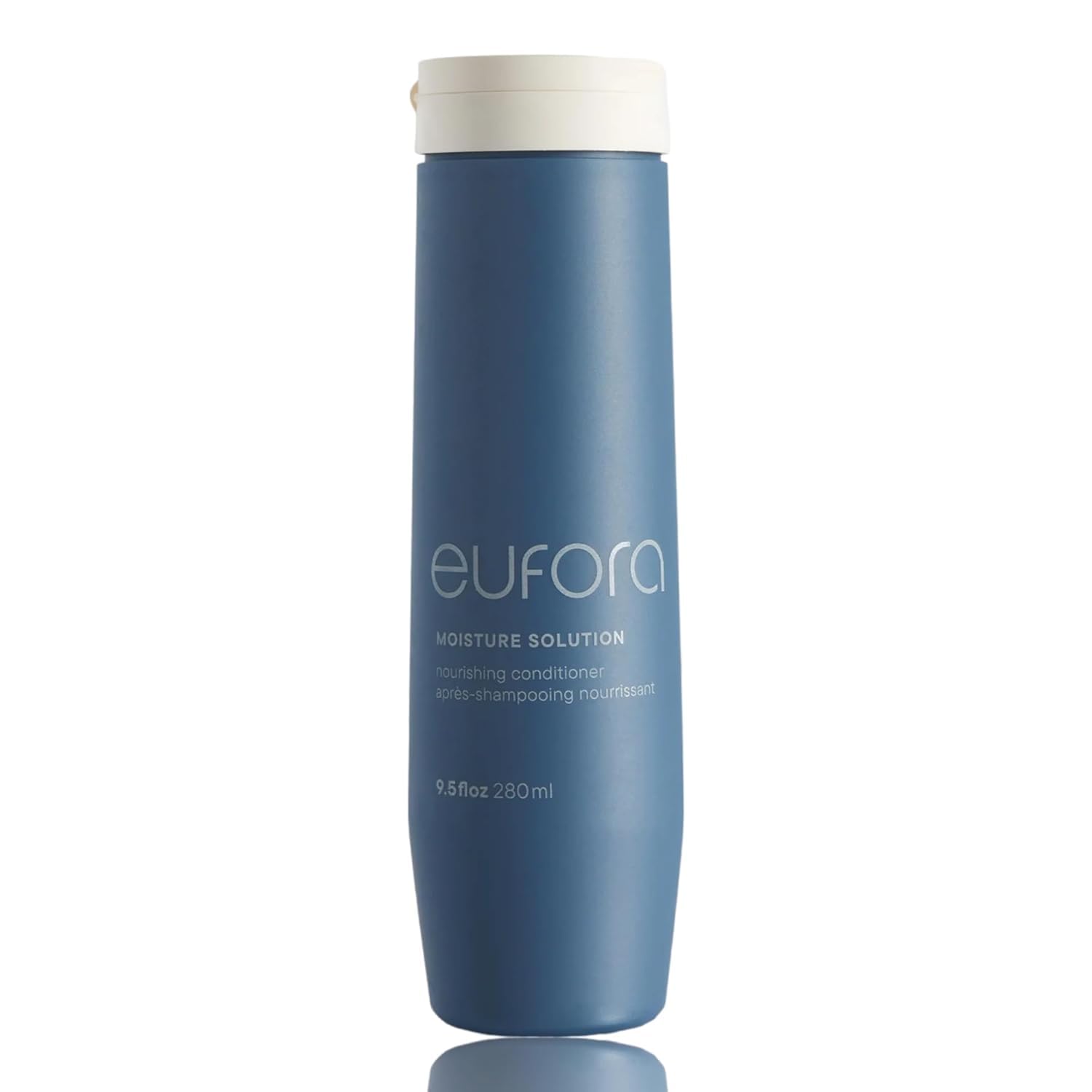 Eufora Moisture Solution Nourishing Conditioner bottle front delivering deep hydration for all hair types.