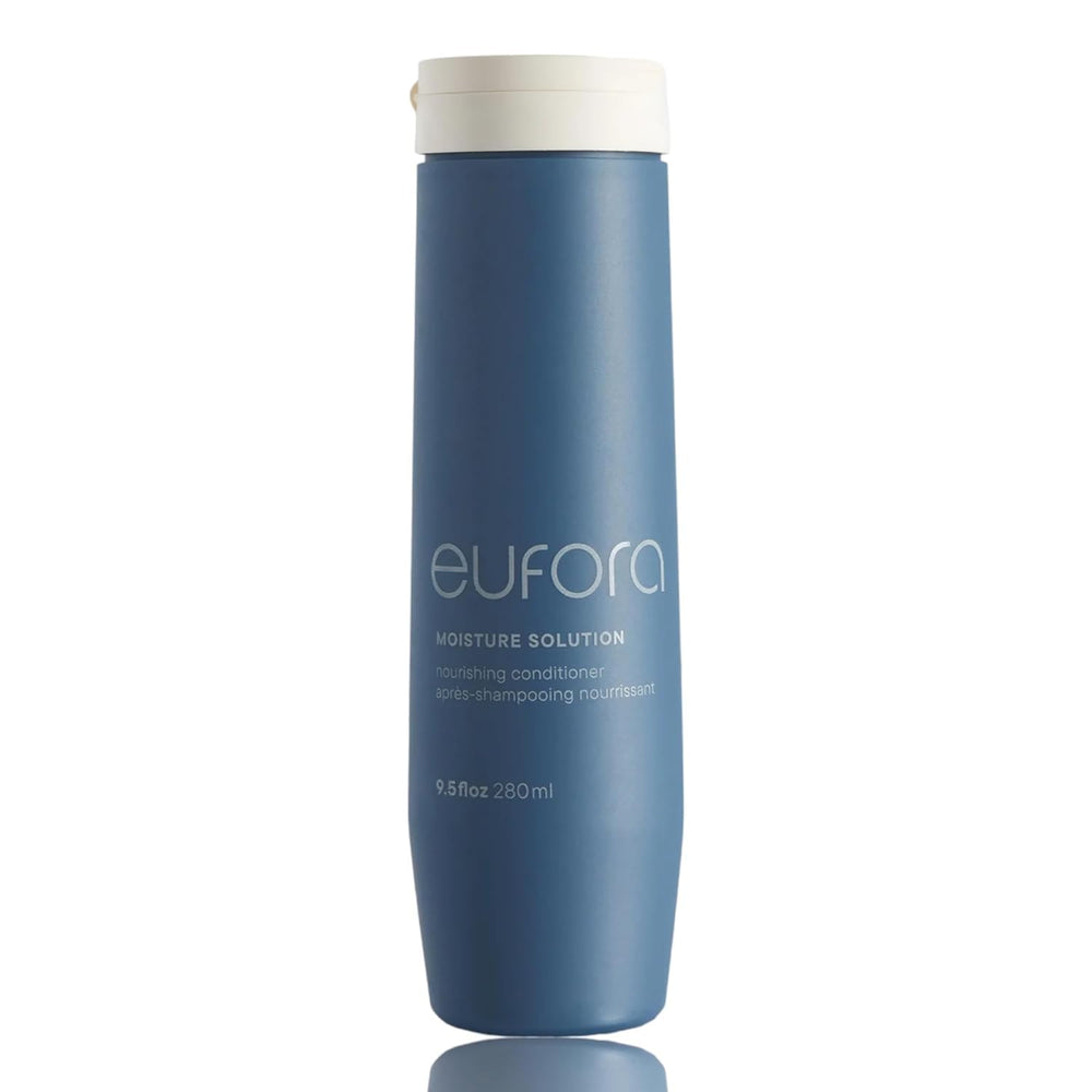 Eufora Moisture Solution Nourishing Conditioner bottle front delivering deep hydration for all hair types.