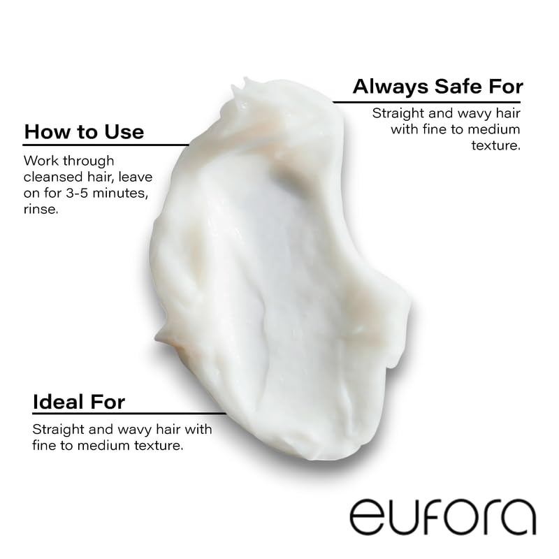 Eufora Moisture Solution closeup on hair shaft indicates strengthened moisture retention.
