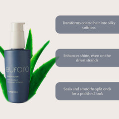 Eufora Pure Polish Shine Emollient pump bottle for easy, even distribution